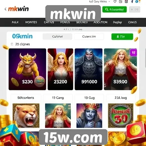 mkwin oferece promoções em jogos populares