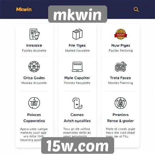 Análise das principais funcionalidades do site mkwin